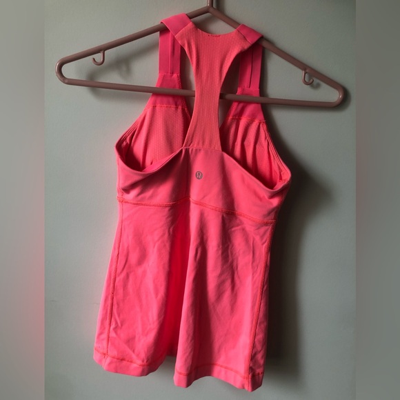 Lululemon women’s racerback tank top-size small- coral/pink colour. - Picture 2 of 2